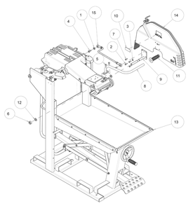 Section 05 Diagram and Parts List for MK-5007T 160641 MK Diamond Concrete Saw